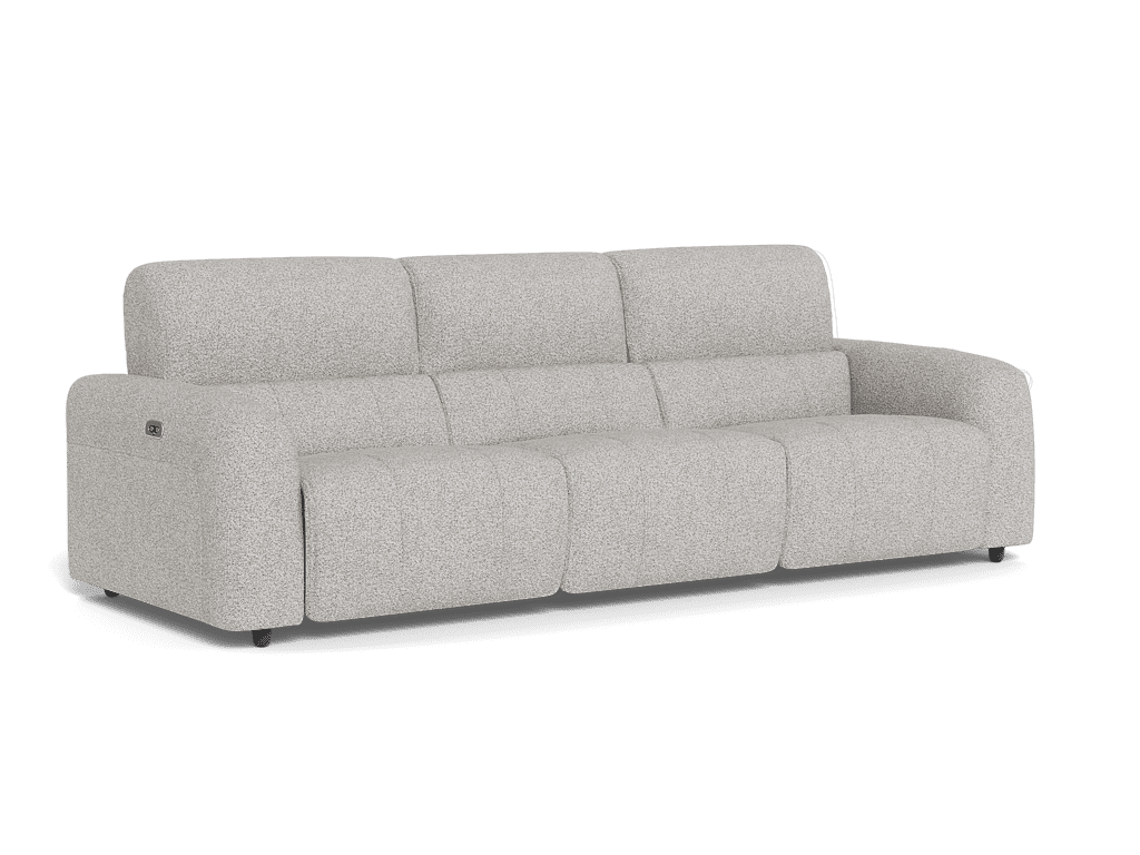 Sogno 3.5 Seater Dual Electric Recliners And Telescopic Headrests - Fabric