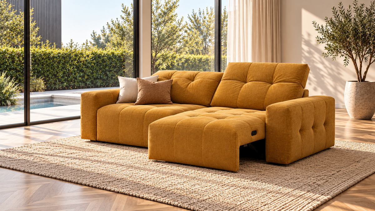 Kyro 2.5 Seater | Fabric | Dual Electric Sliding Seats