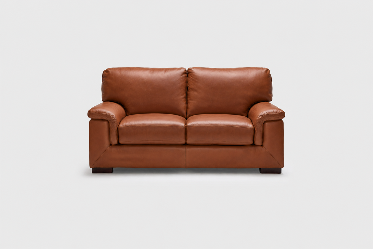 Haven 2 Seater | Premium Cognac Leather