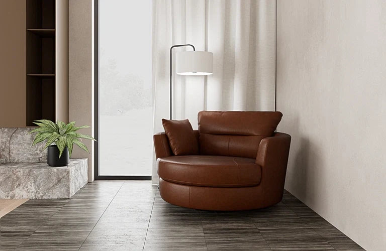 Eclipse Swivel Chair - Leather