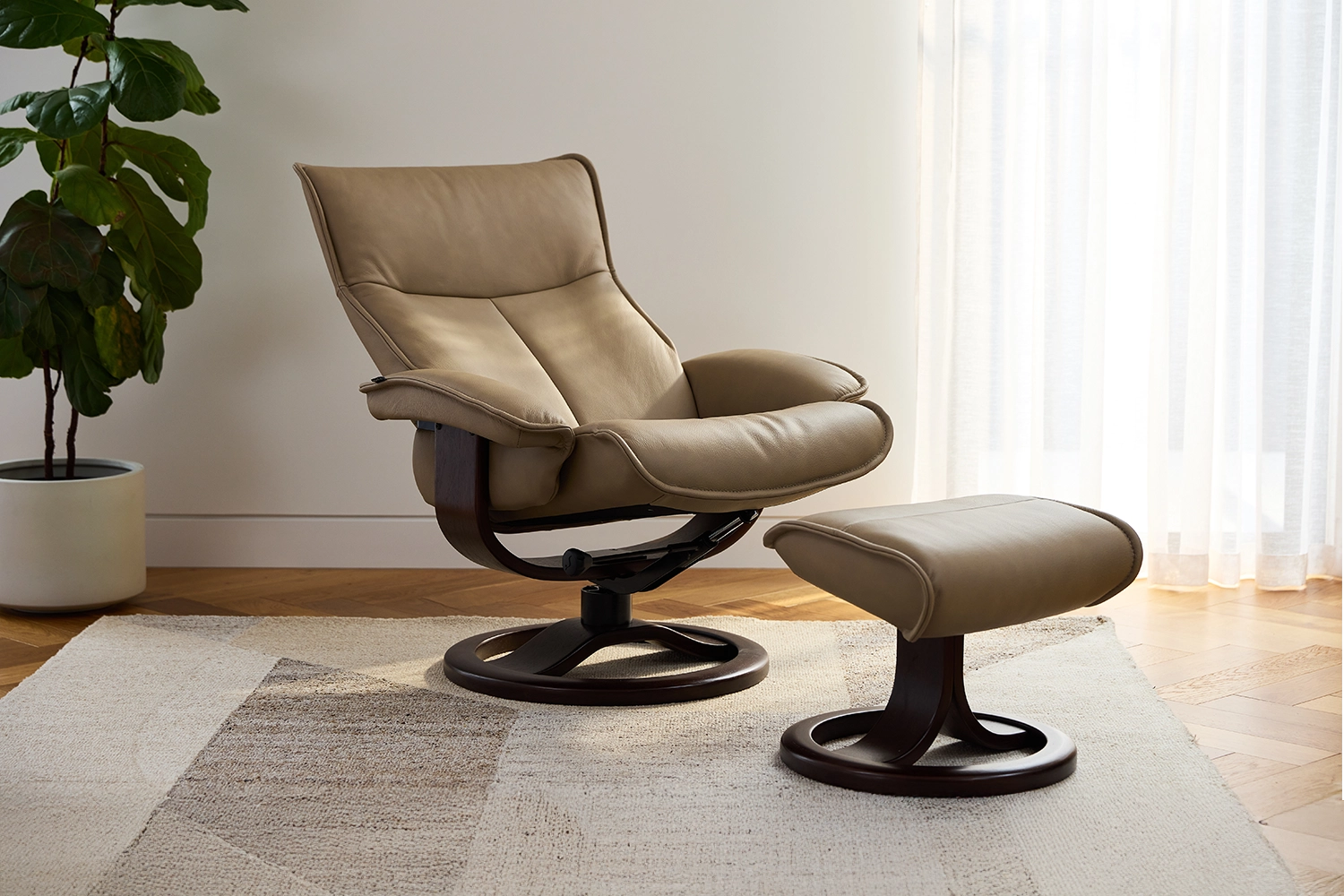 Senator Fjords Recliner Chair + Foostool