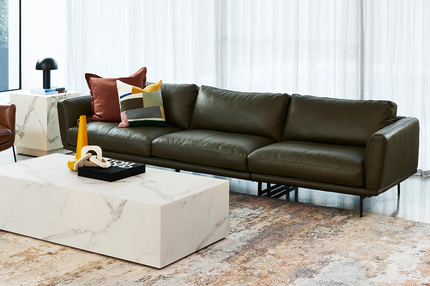 Kenzie 3.5 Seater Leather