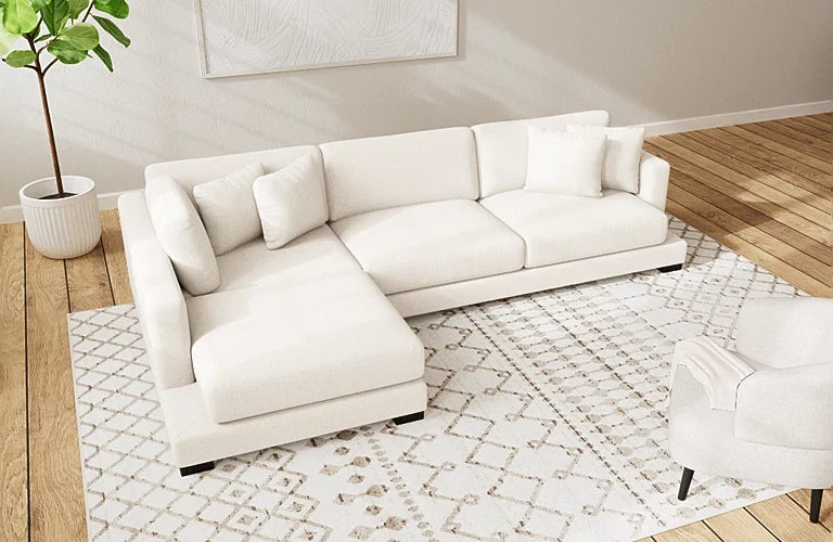 Kimona 3 Seater Plus Left Chaise - Fabric