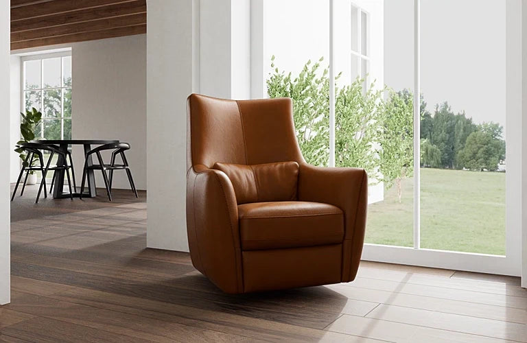 Sirius Swivel Chair - Leather
