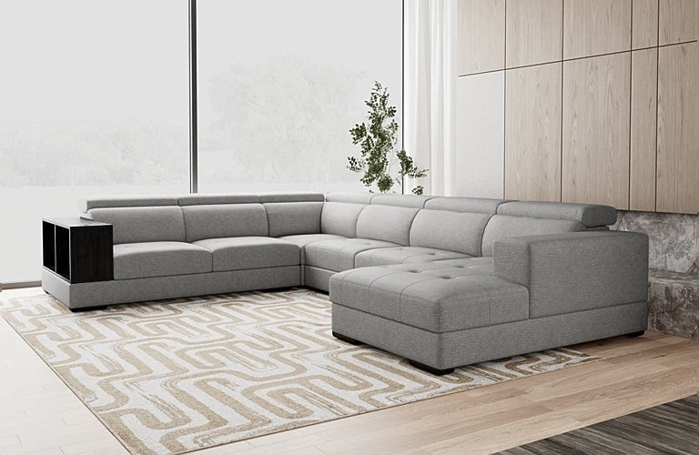 Studio 6 Seat Corner Modular Glide-Out Seats And Adjustable Headrests - Right Chaise