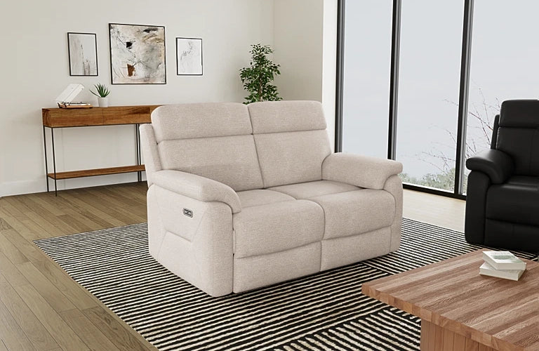 Viola 2 Seater Dual Electric Recliner With Dual Electric Headrests - Fabric