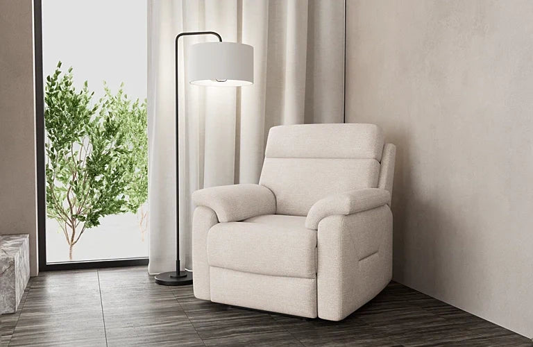 Viola Electric Recliner With Electric Headrest - Fabric