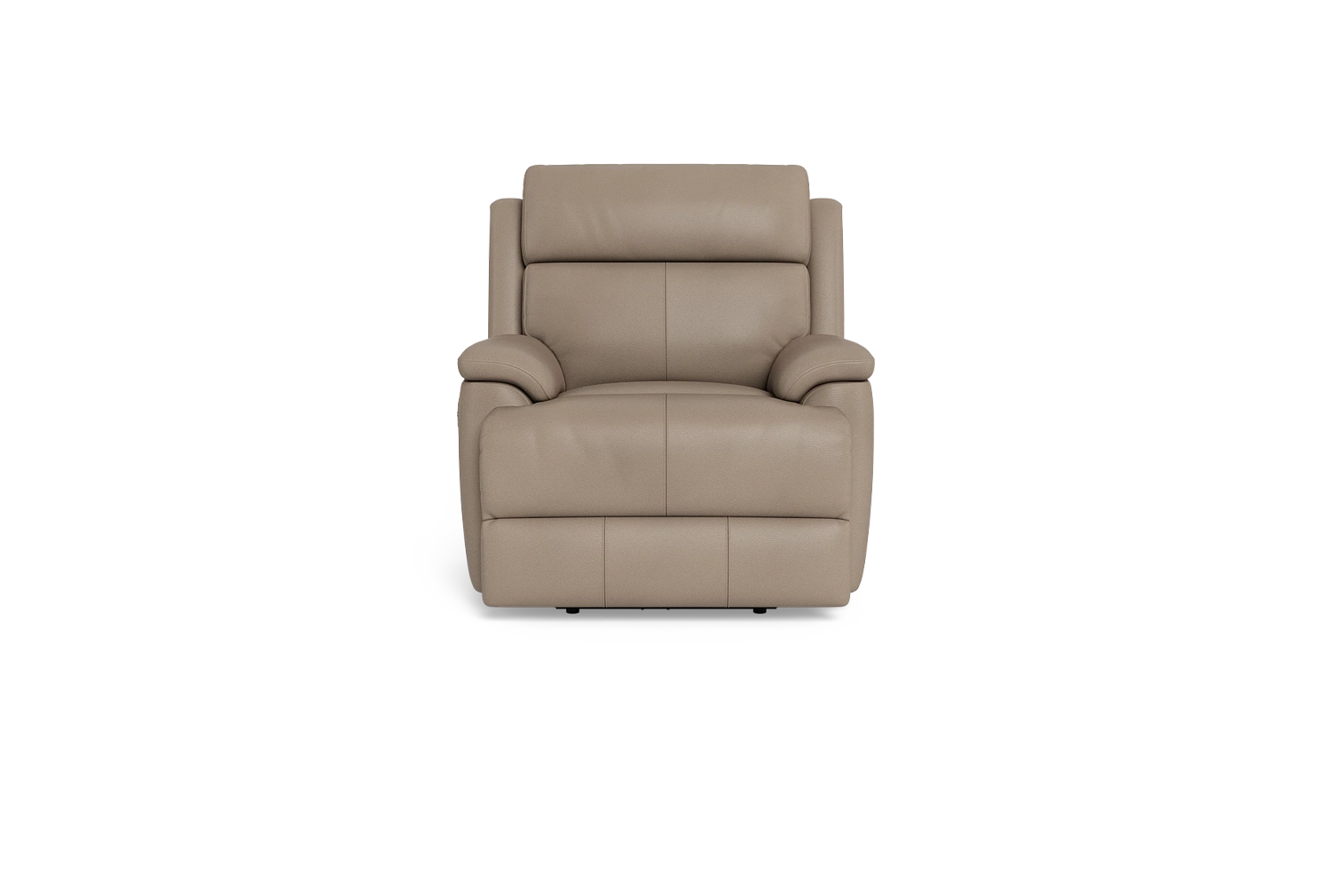 Allure Electric Recliner With Powered Lumbar Action - Leather