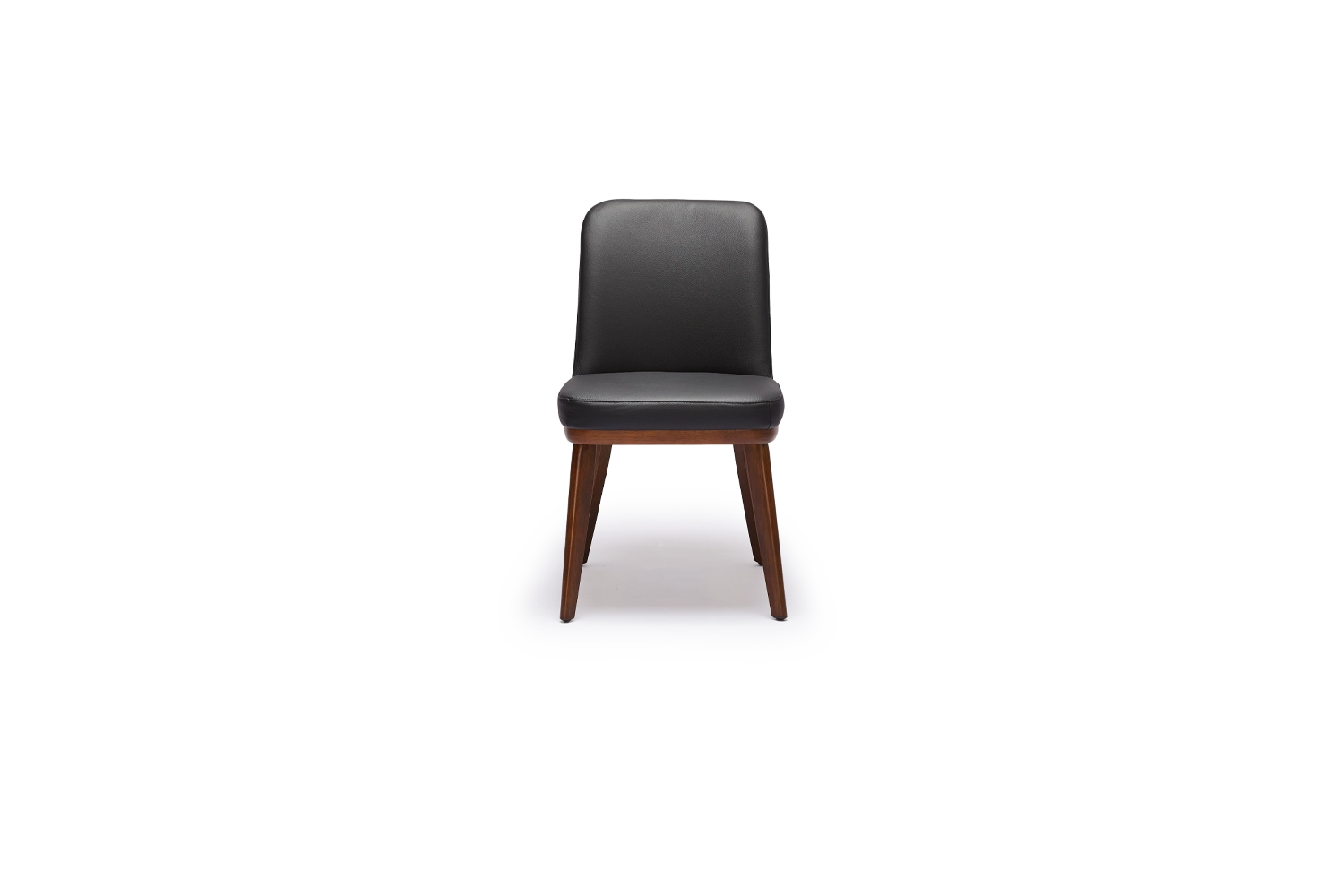 Azul Dining Chair - Black Leather/Havana