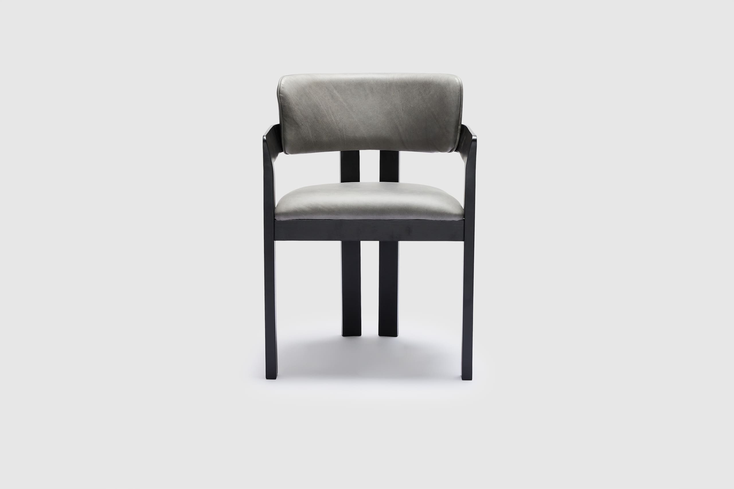 Ellison Armchair - Vintage Ice Grey Leather