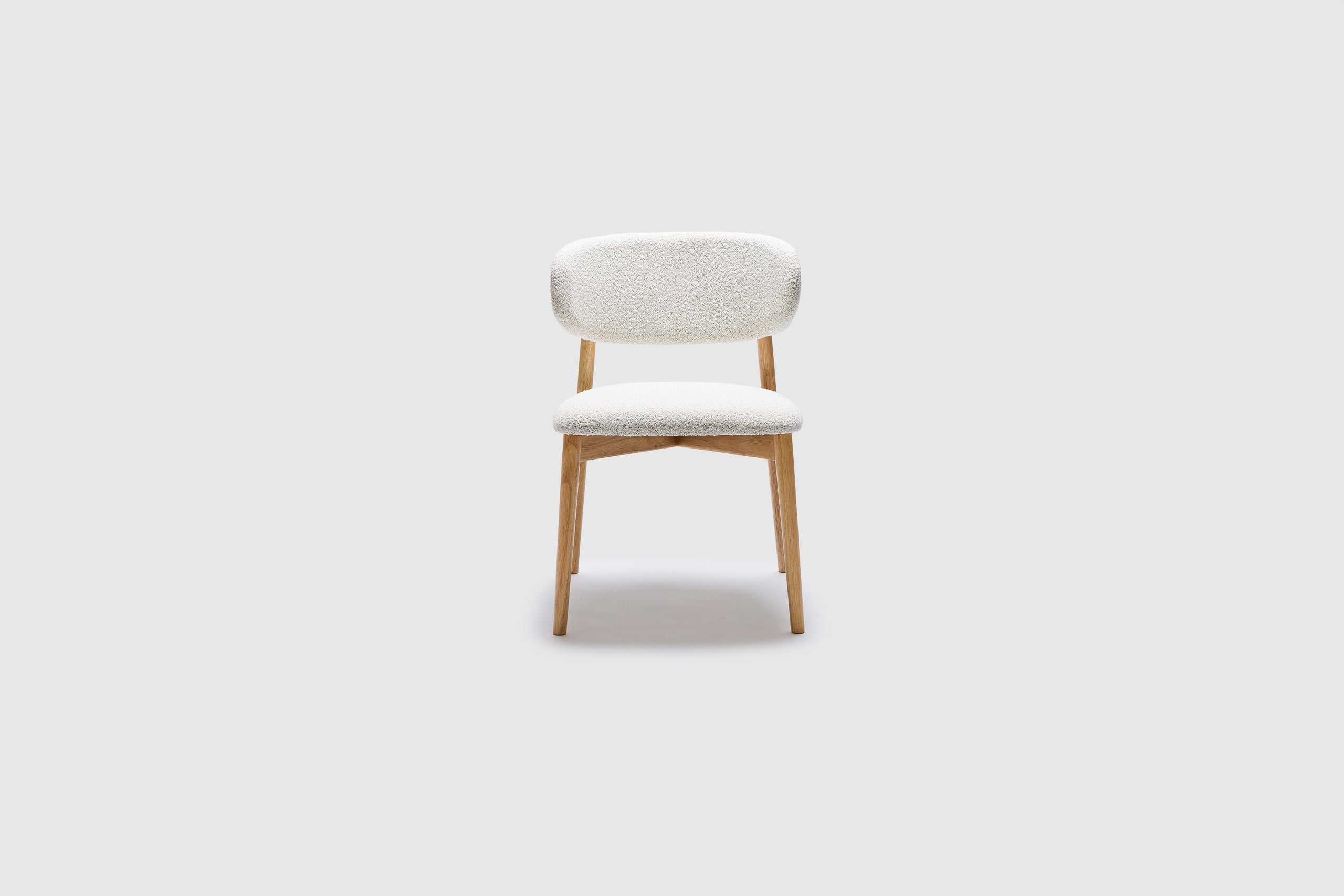 Celeste Dining Chair - Fabric/Natural Leg
