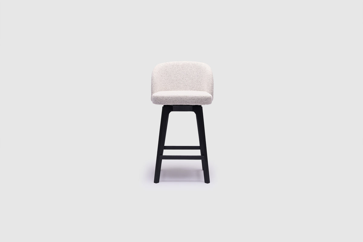 Alta Swivel Bar Stool - Black Timber Leg