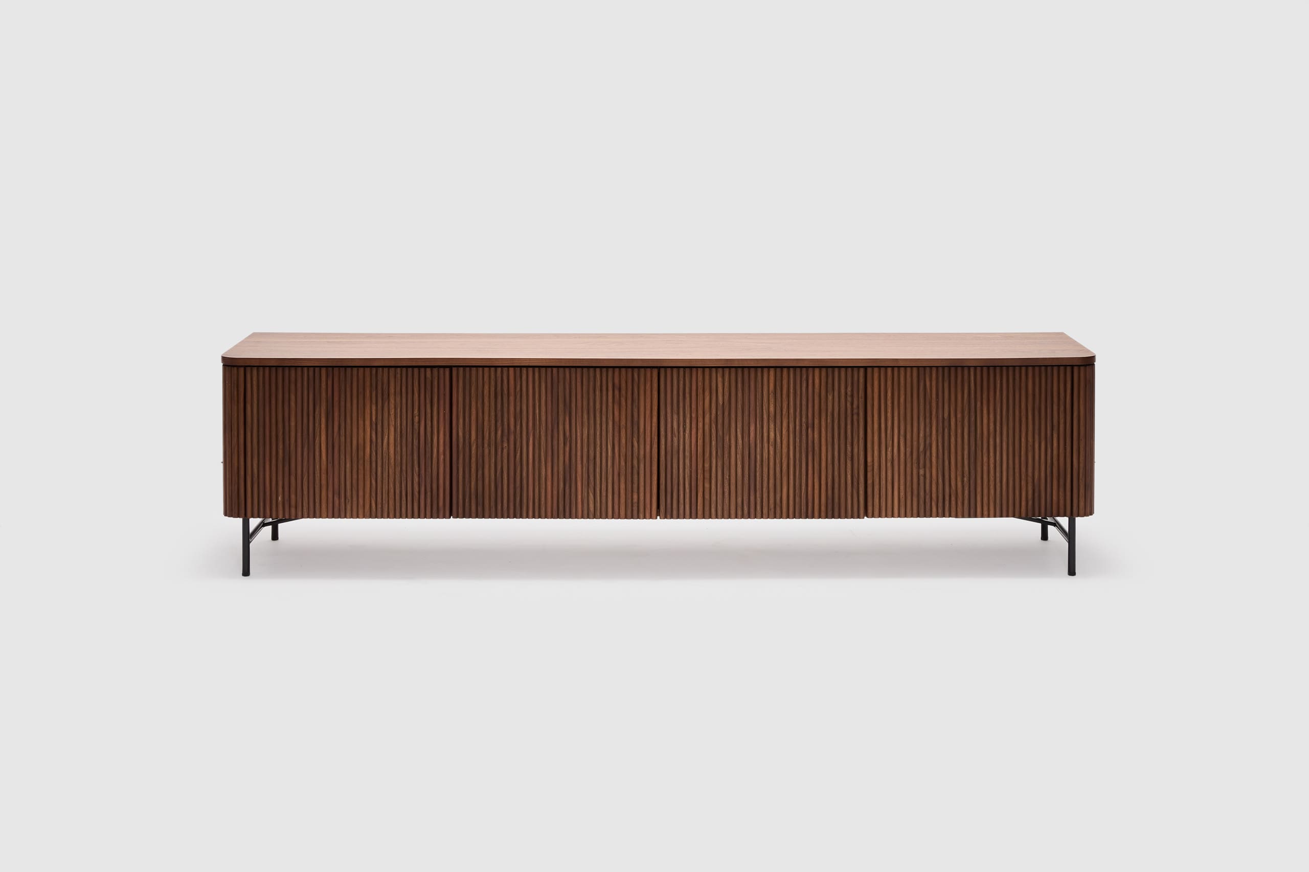 Soren Entertainment Unit 218cm - Walnut