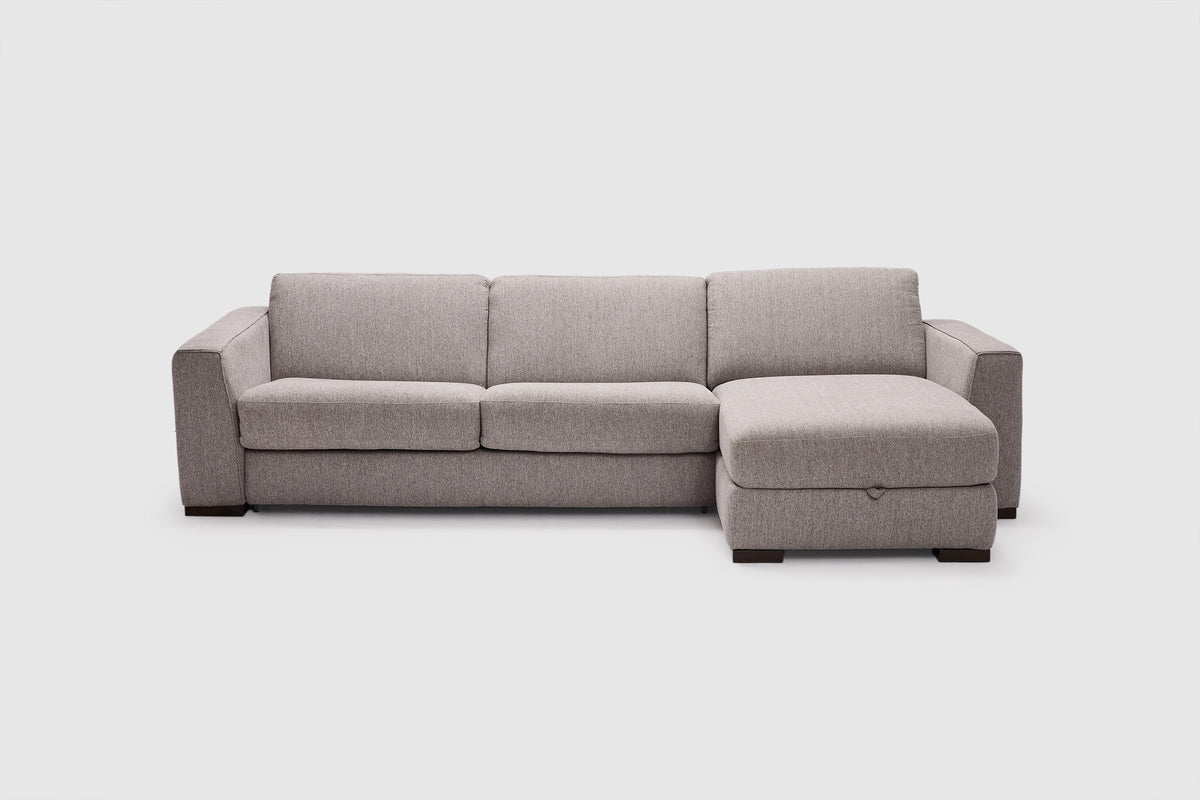 Daisy 3 Seater Sofabed + Chaise | Fabric | Memory Foam Mattress