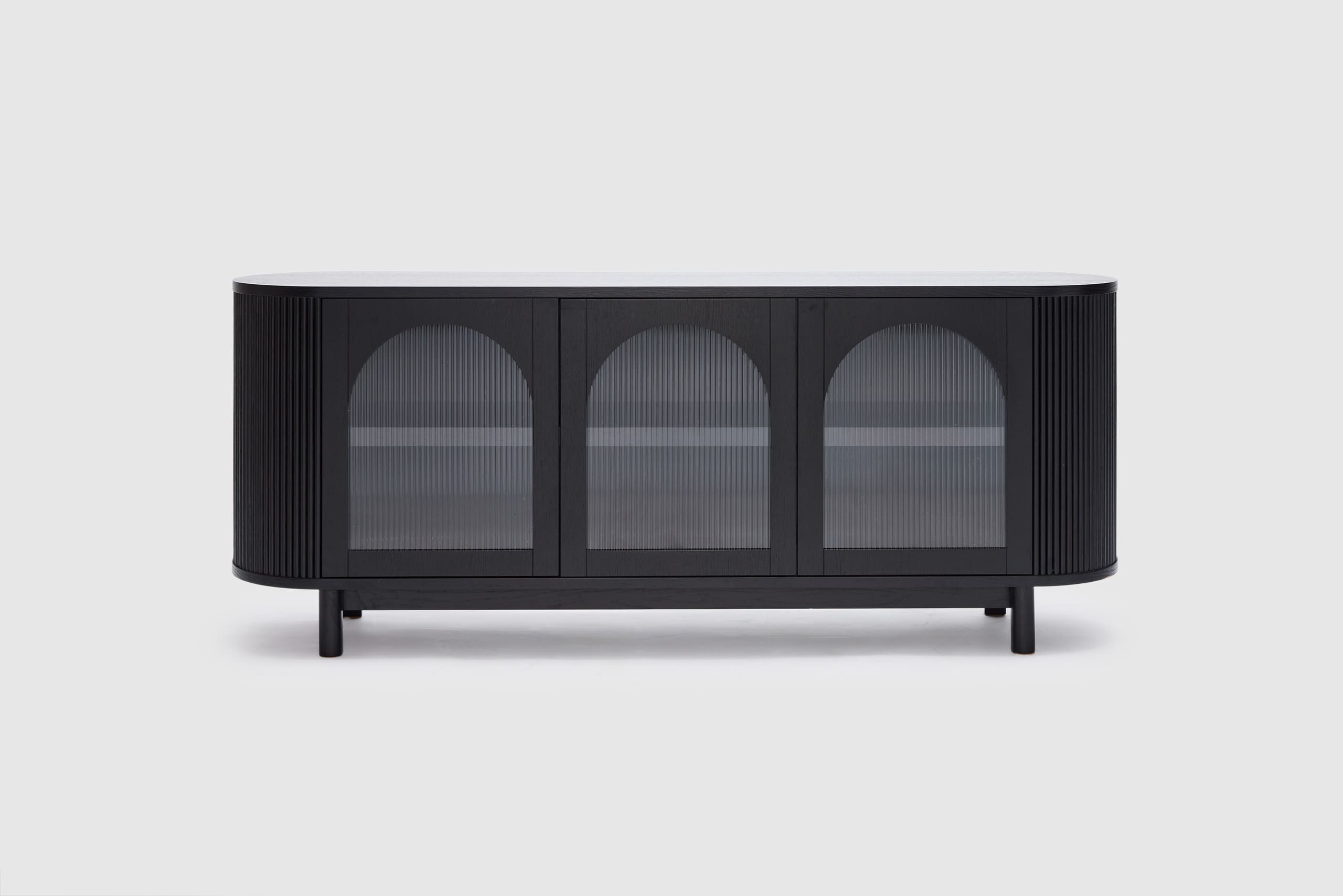 Gloria 3 Door Buffet - Black
