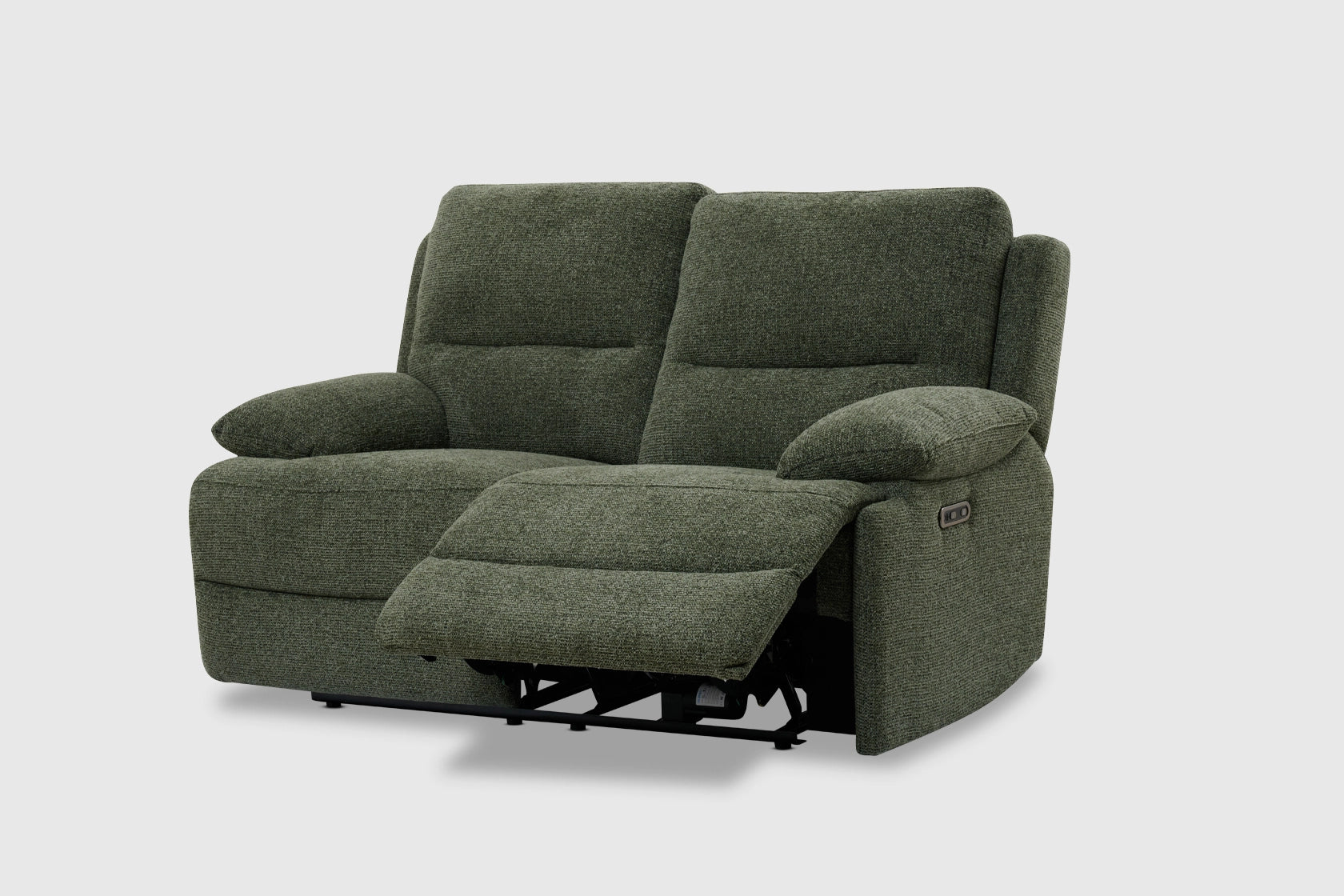 Avora 2 Seater | Fabric | Dual Electric Recliners + Headrests