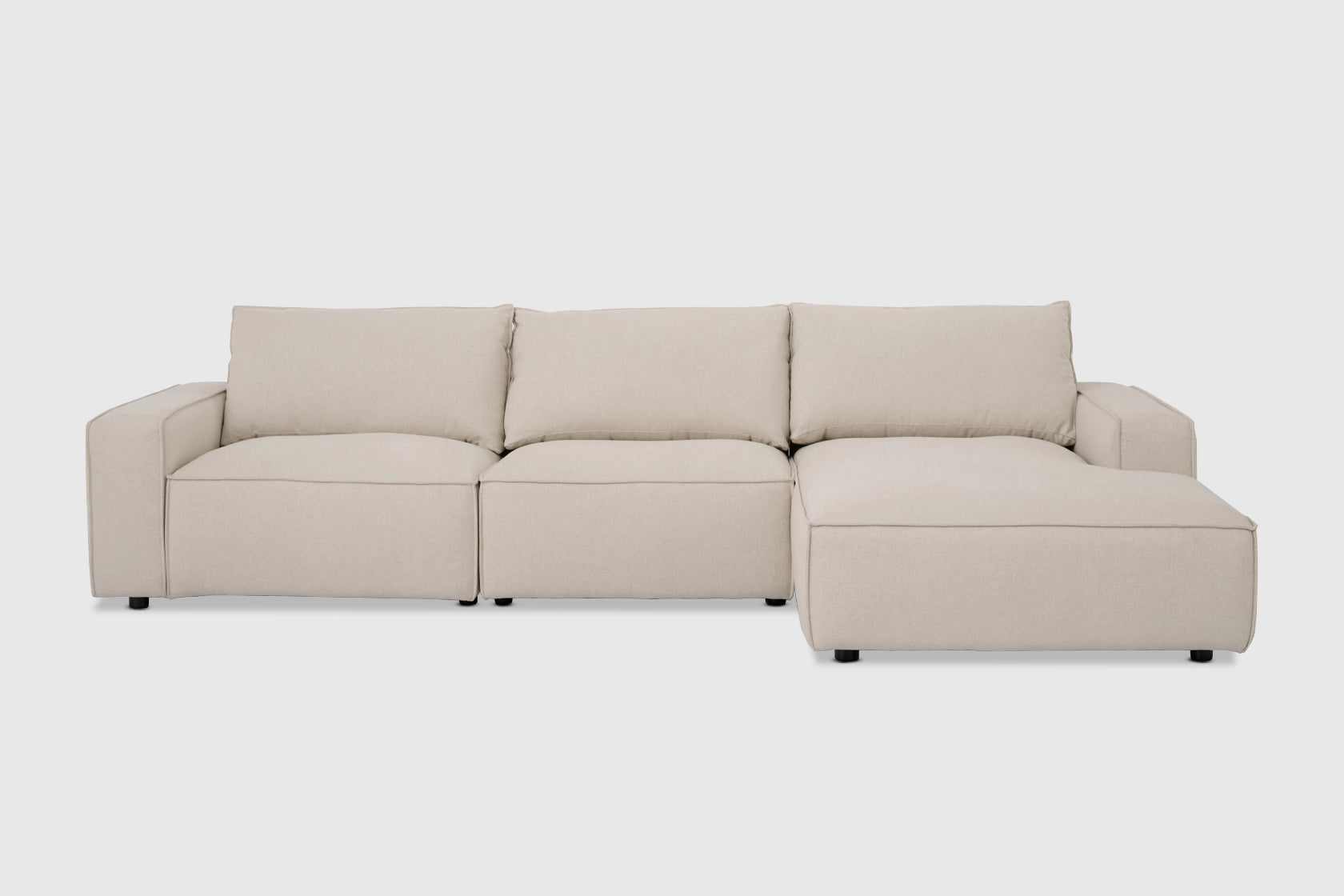 Blyss 3 Seater + Chaise - Fabric