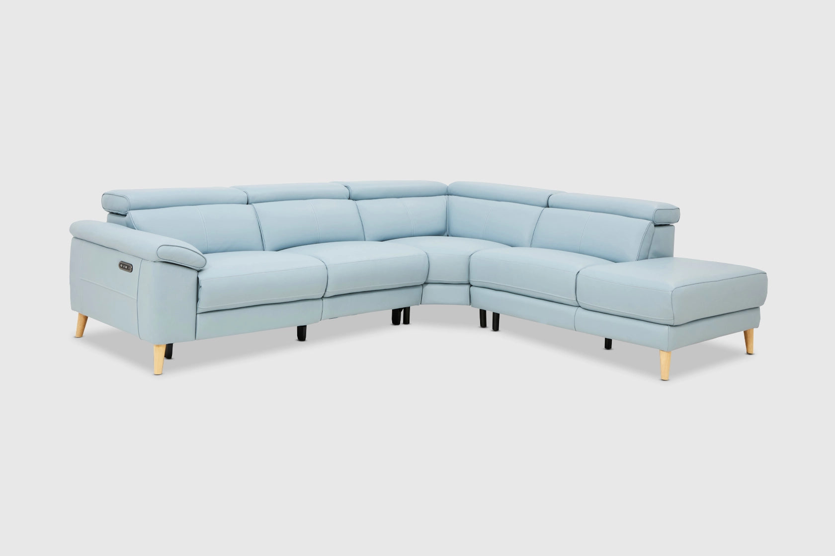 Zaida 2.5 Seater + Corner Terminal - Leather