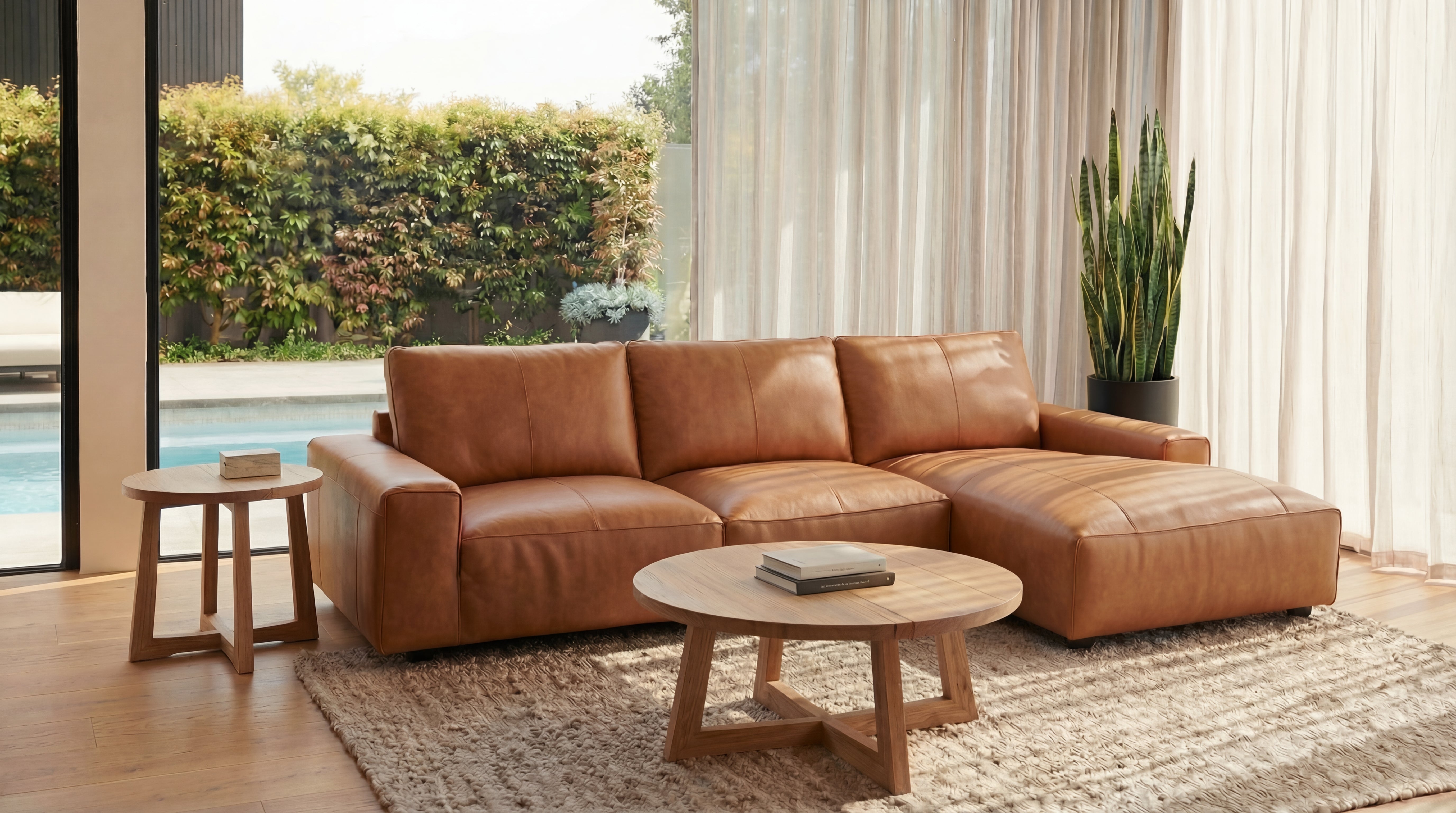 Bond 3 Seater + Chaise | Vintage Leather
