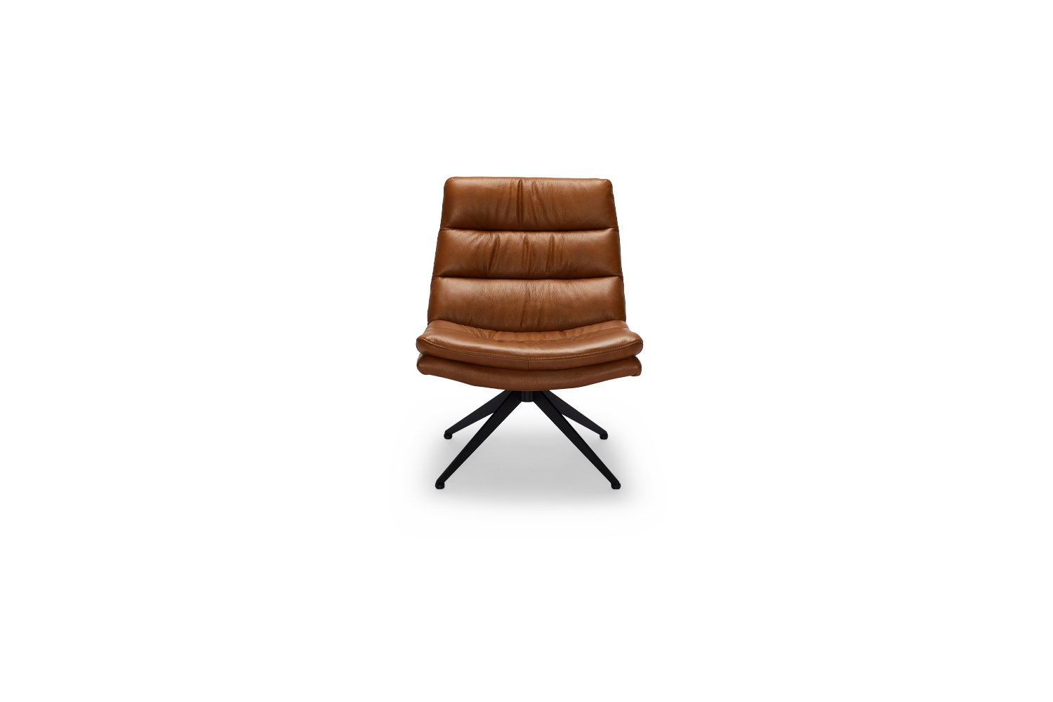 Bonita Swivel Chair - Tan Leather