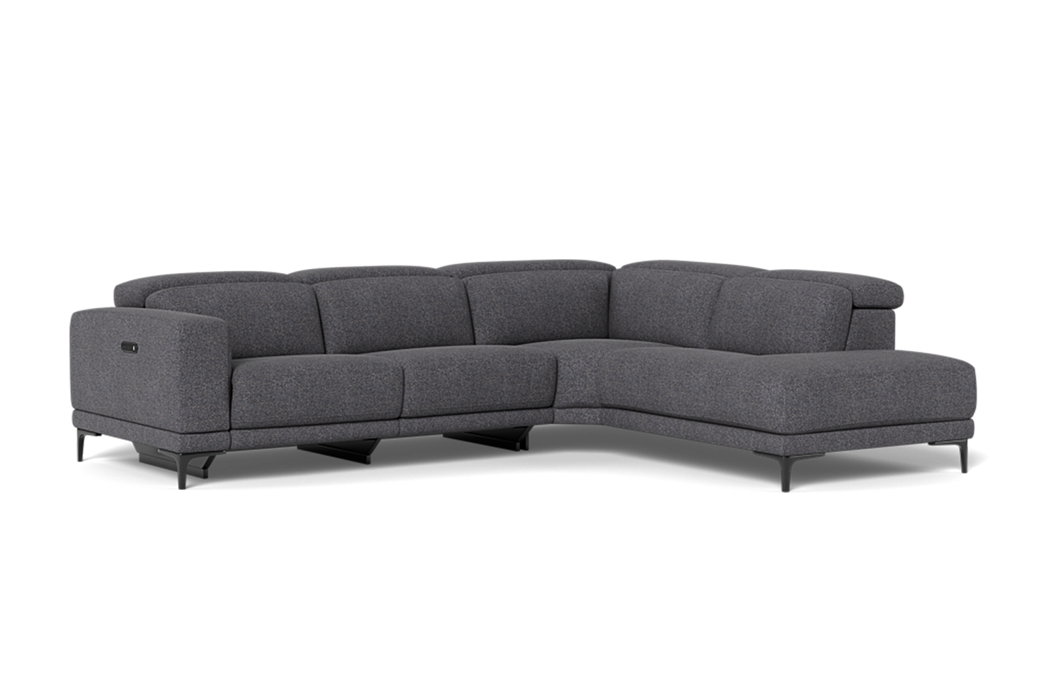 Emotion 2.5 Seater Right Corner Terminal With Electric Recliner And Electric Headrest - Fabric