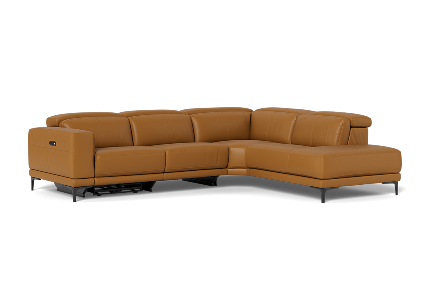 Emotion 2.5 Seater Right Corner Terminal With Electric Recliner And Electric Headrest - Leather