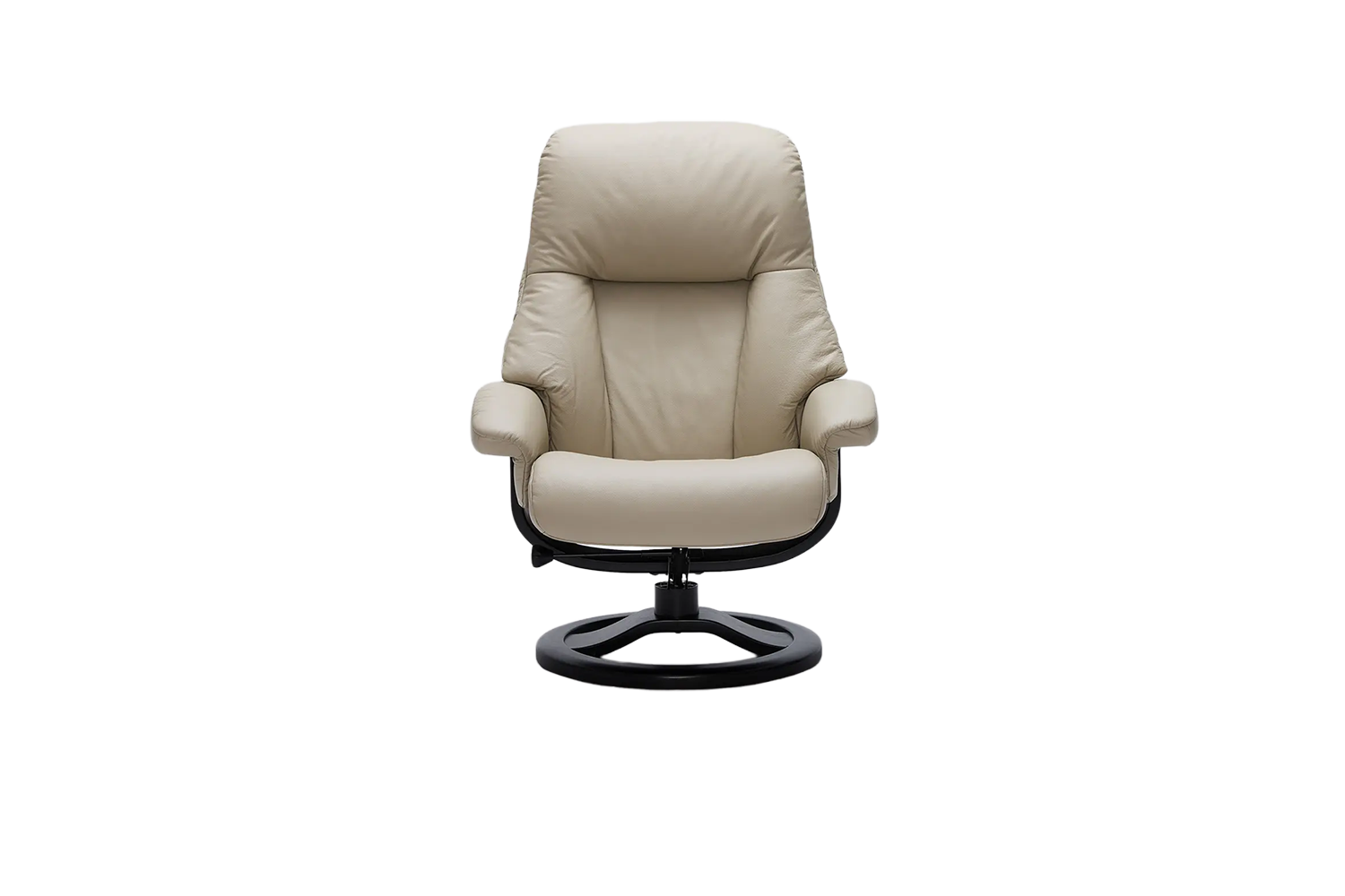 Alfa Fjords Recliner + Footstool Large - Dove Leather