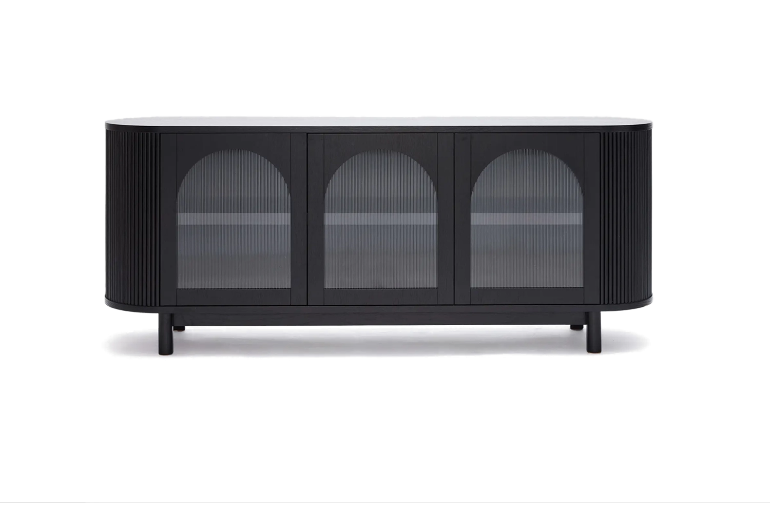 Gloria 3 Door Buffet - Black