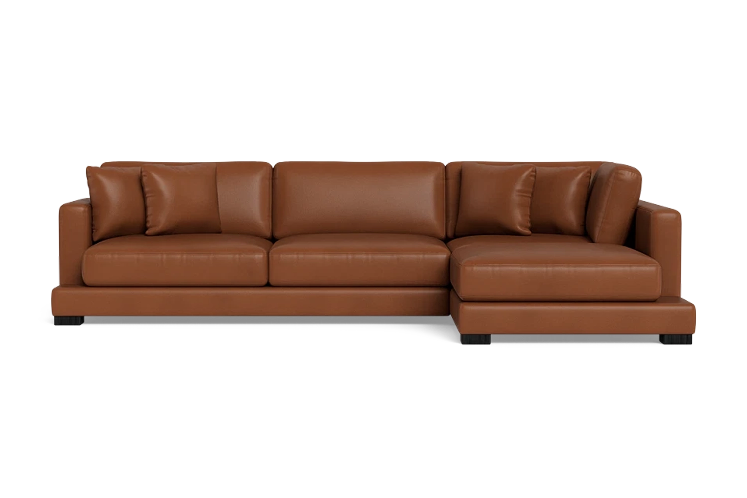 Kimona 3 Seater Plus Right Chaise - Leather