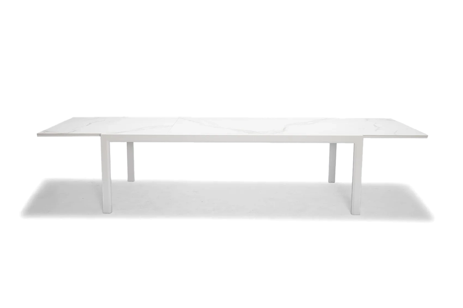 Maitai Outdoor Extension Table - White Ceramic