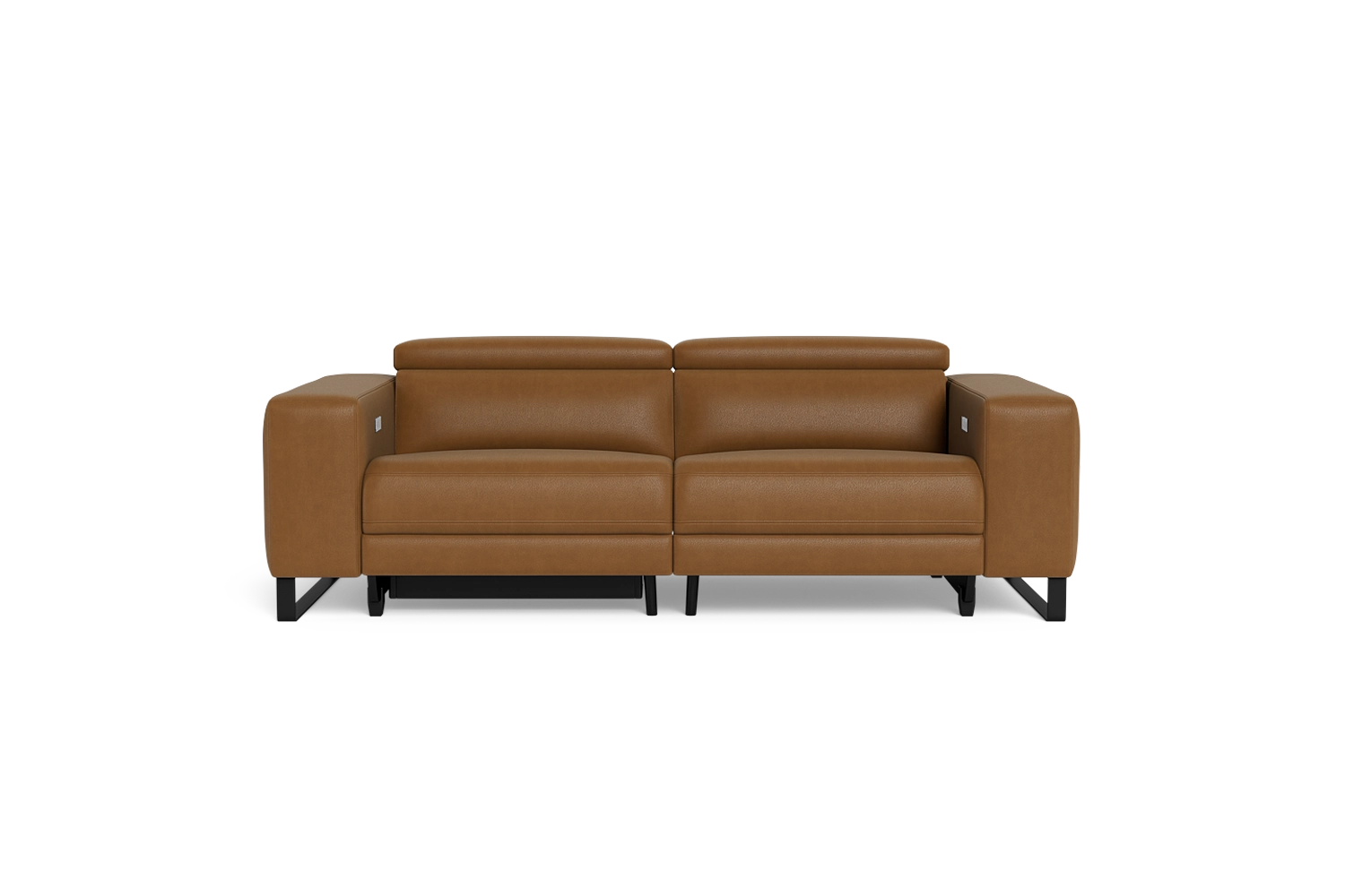 Piaz 2.5 Seater Dual Electric Recliners With Adjustable Headrests - Leather