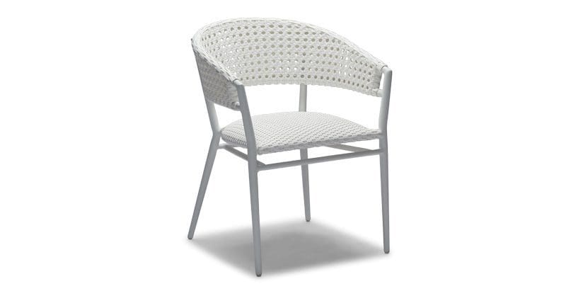 Barca Outdoor Dining Chair - White