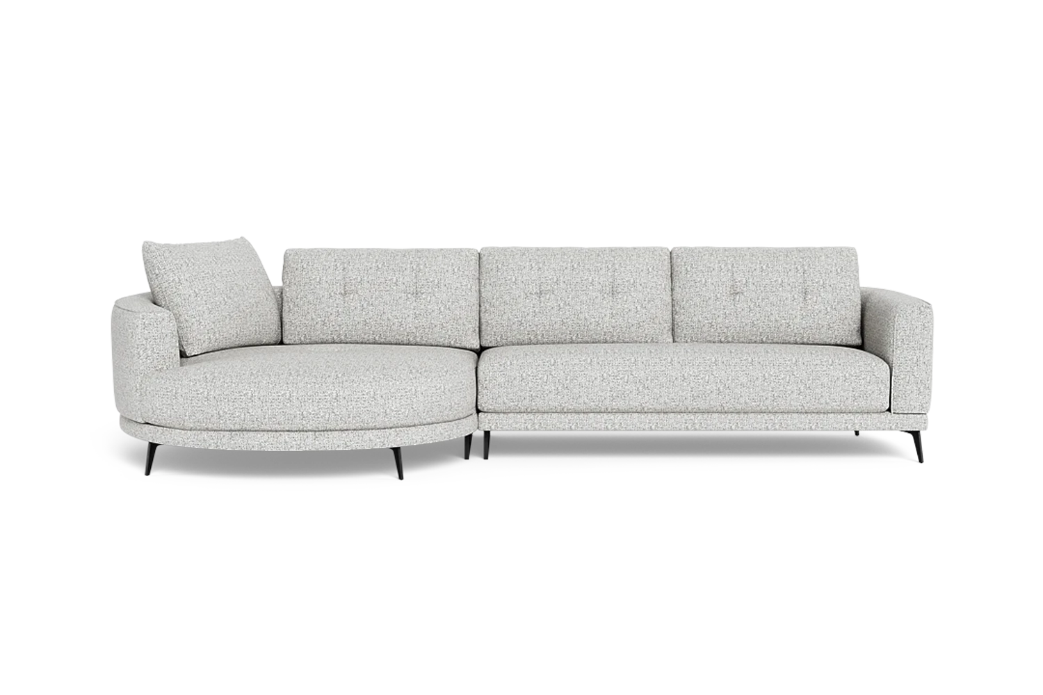 Senorita 2.5 Seater + Left Circular Chaise - Fabric