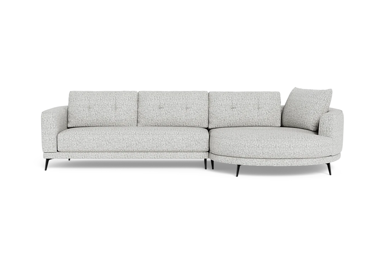 Senorita 2.5 Seater + Right Circular Chaise - Fabric