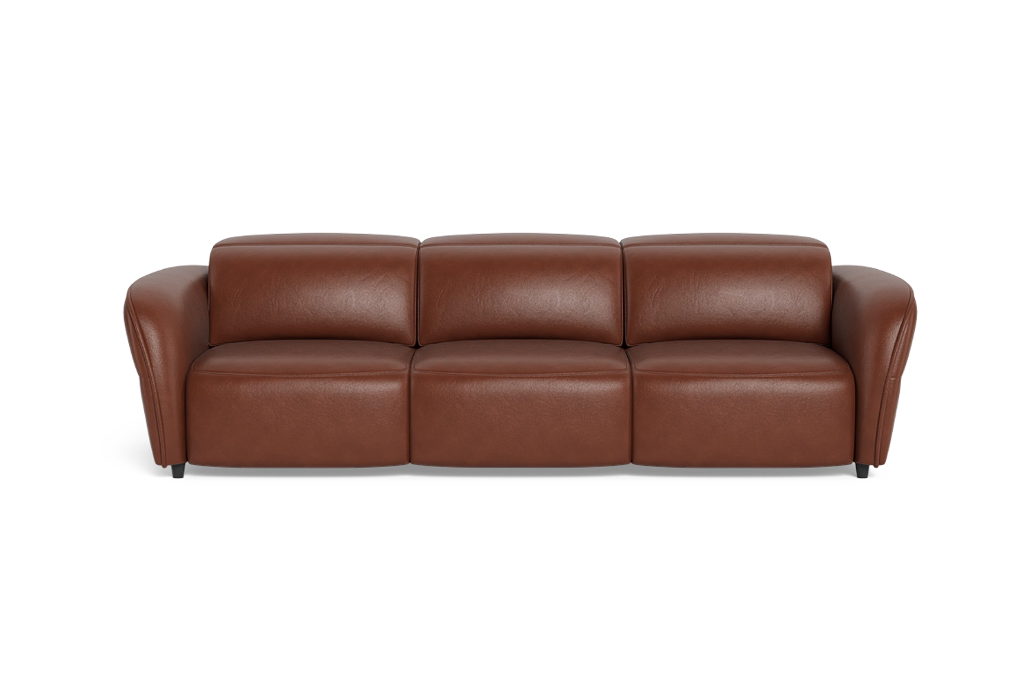 Serena 3.5 Seater Dual Electric Recliners With Electric Headrests - Leather