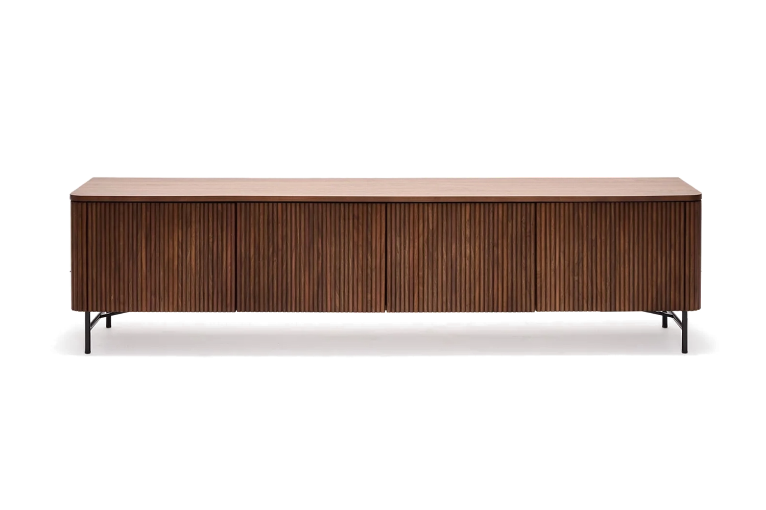 Soren Entertainment Unit 218cm - Walnut