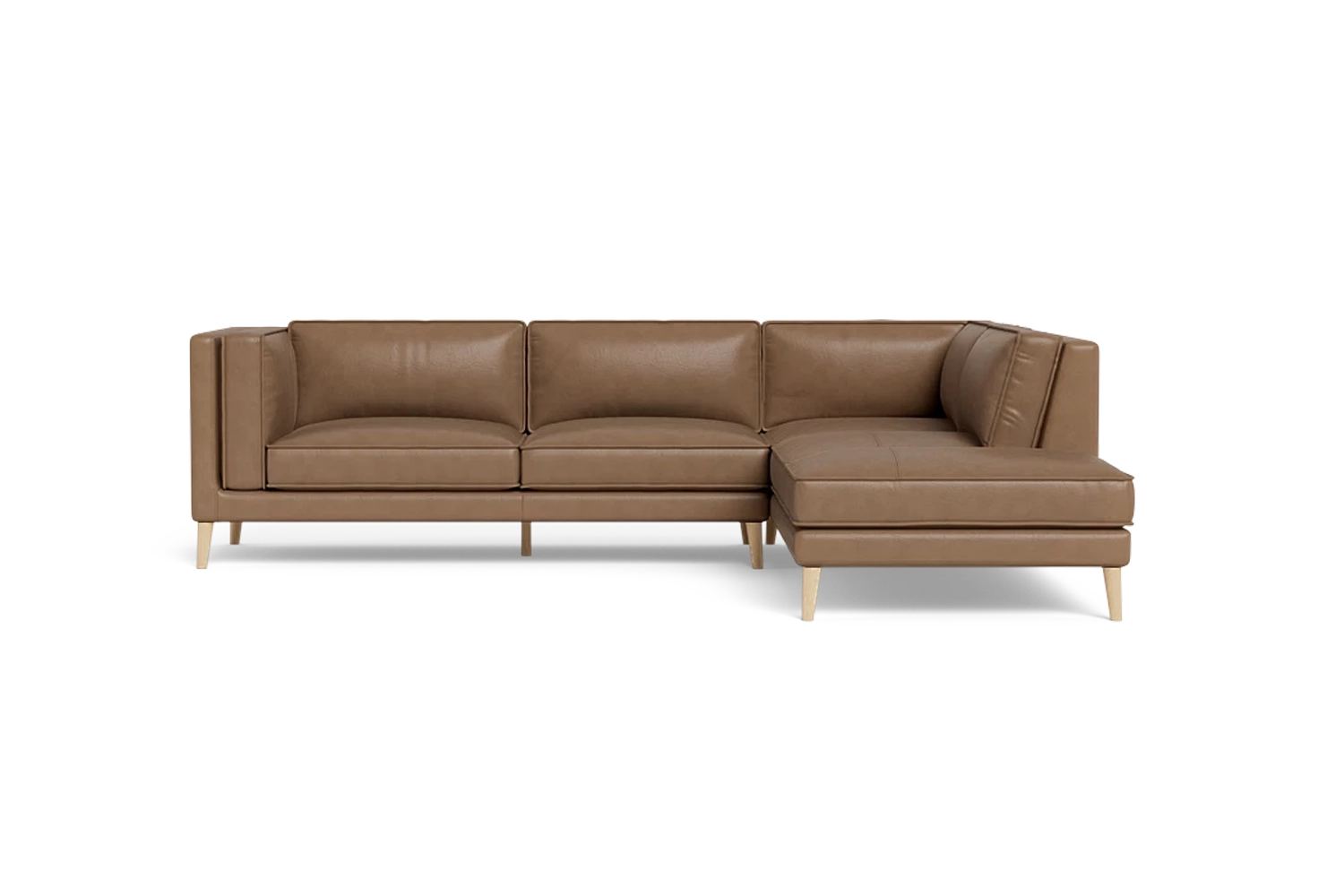 Taviano 2.5 Seater Plus Right Corner Terminal - Leather