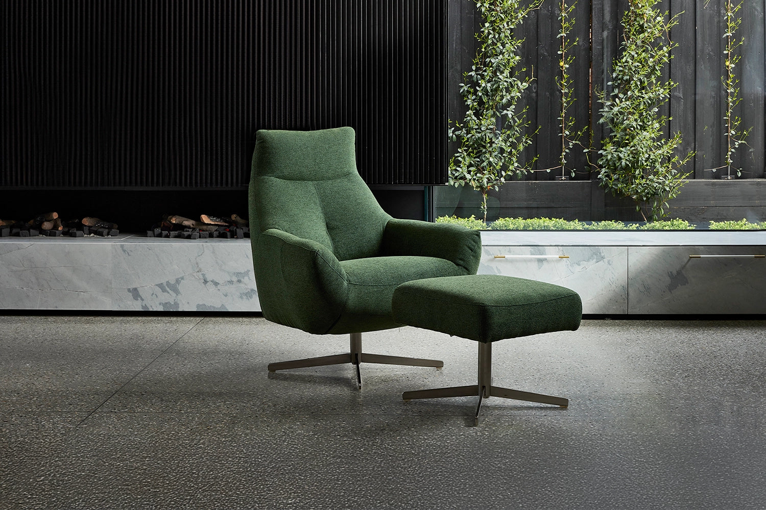 Eden Swivel Chair - Fabric