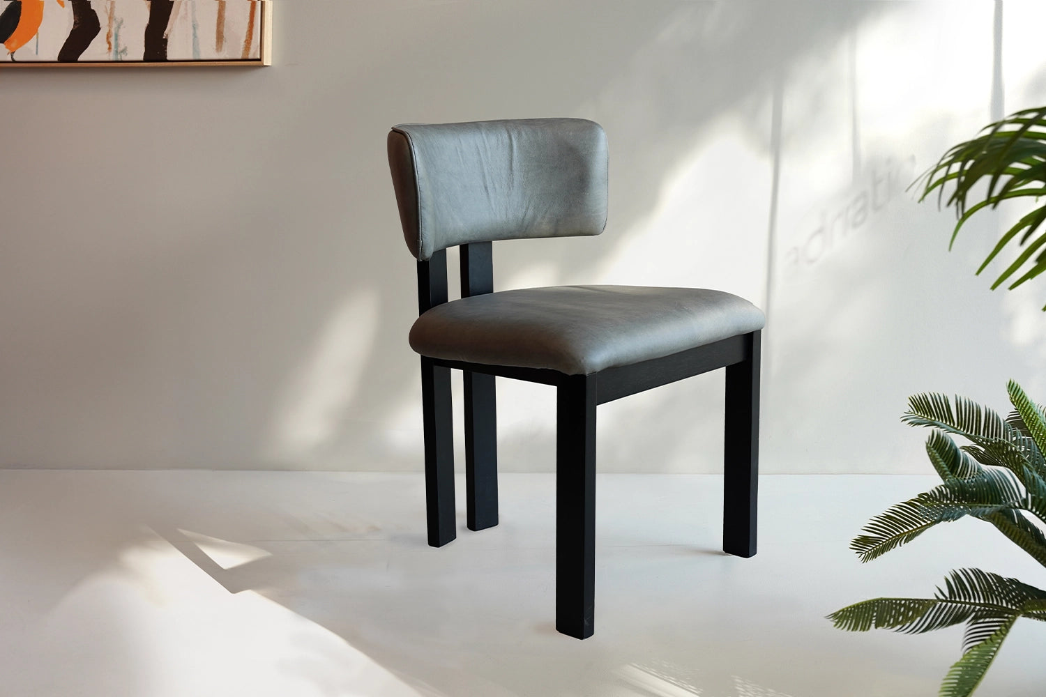 Emery Dining Chair - Vintage Ice Grey Leather