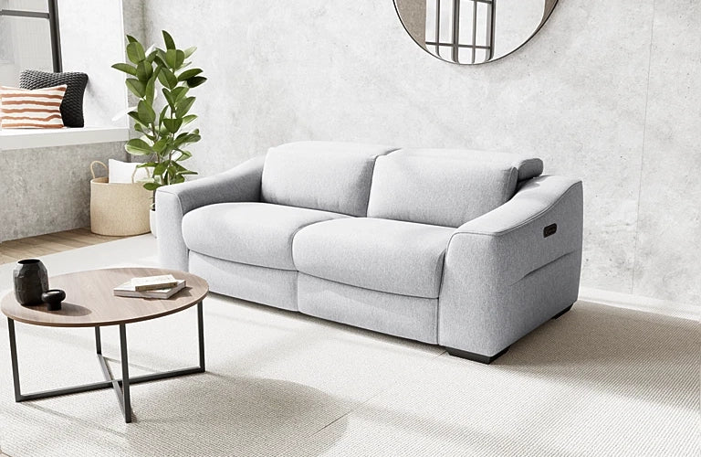 Kennedy 2.5 Seater Dual Electric Recliners And Electric Headrests - Fabric