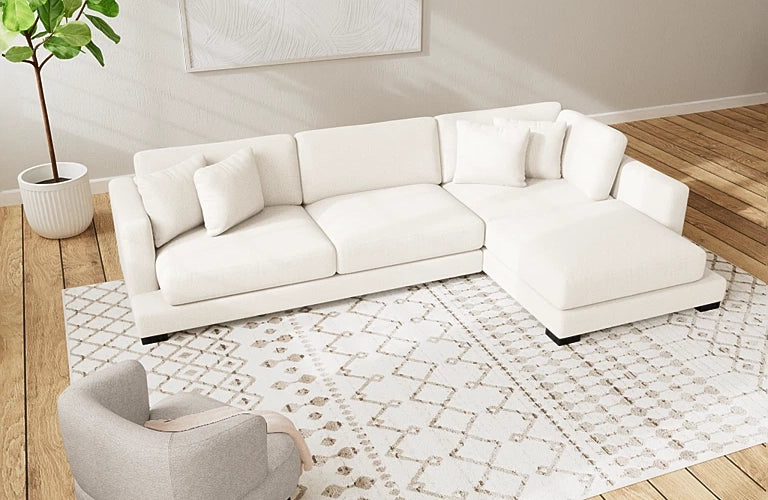 Kimona 3 Seater Plus Right Chaise - Fabric