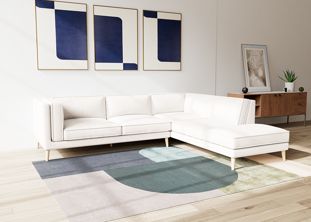 Taviano 2.5 Seater Plus Right Corner Terminal - Fabric