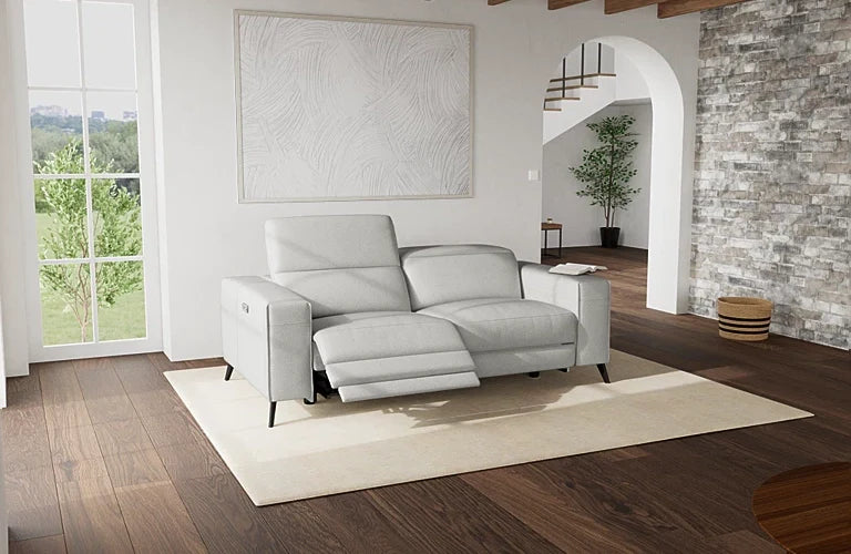 Sloane 3 Seater Dual Electric Recliners With Electric Headrests - Fabric