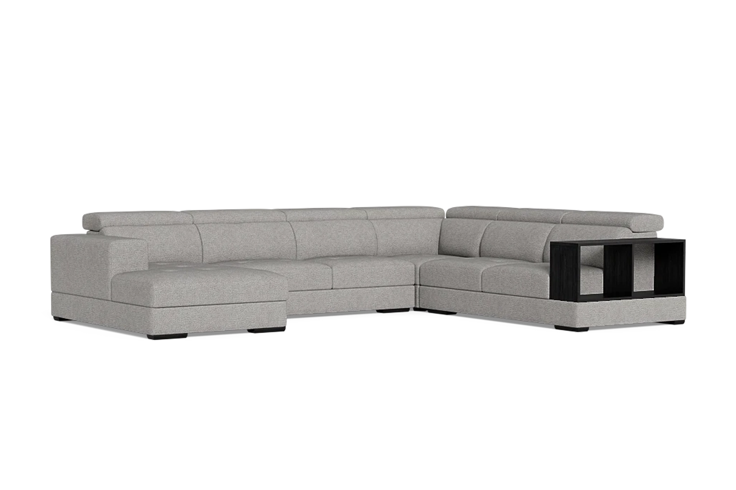 Studio 6 Seat Corner Modular Glide-Out Seats And Adjustable Headrests - Left Chaise