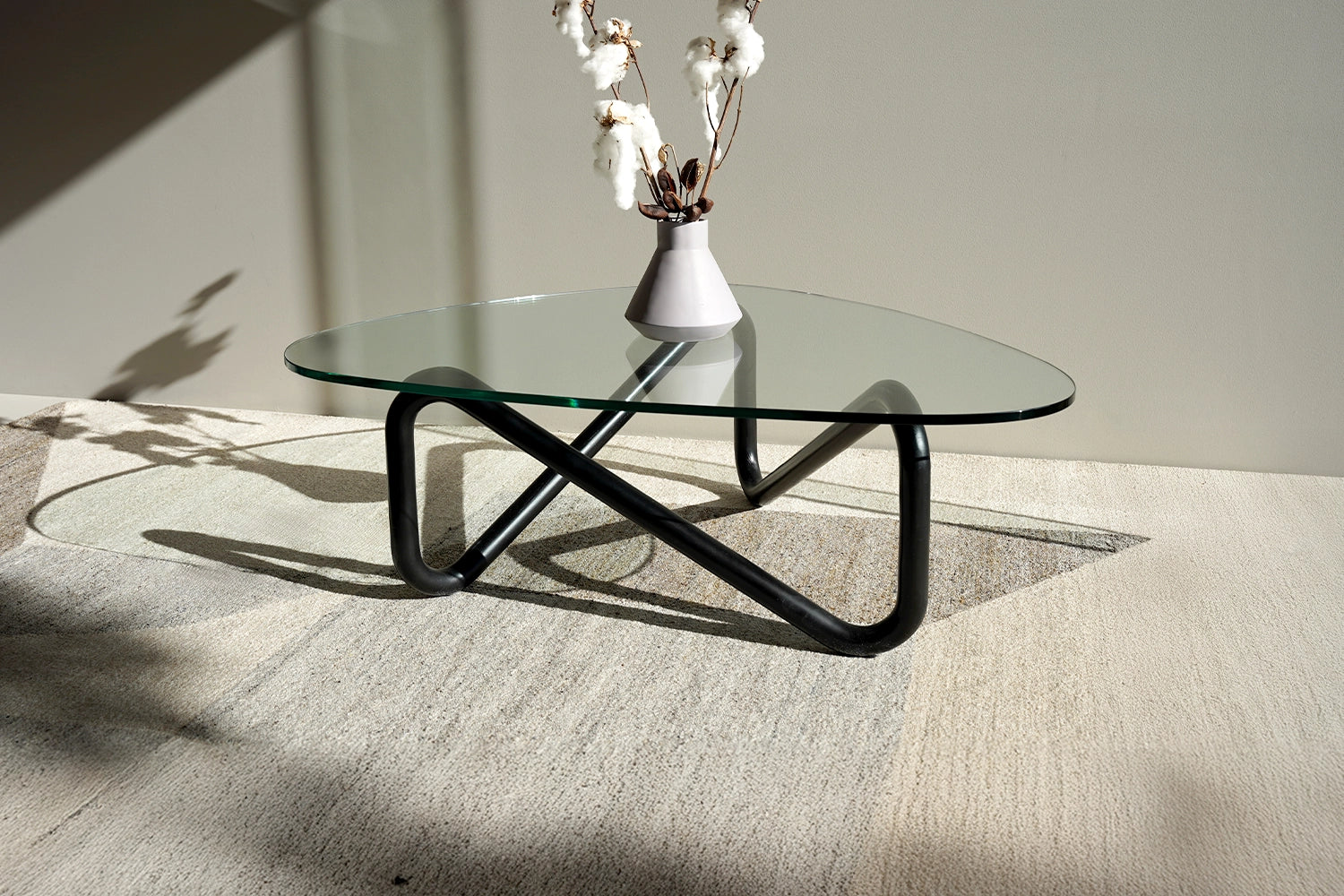 Twist Coffee Table - Matt Black