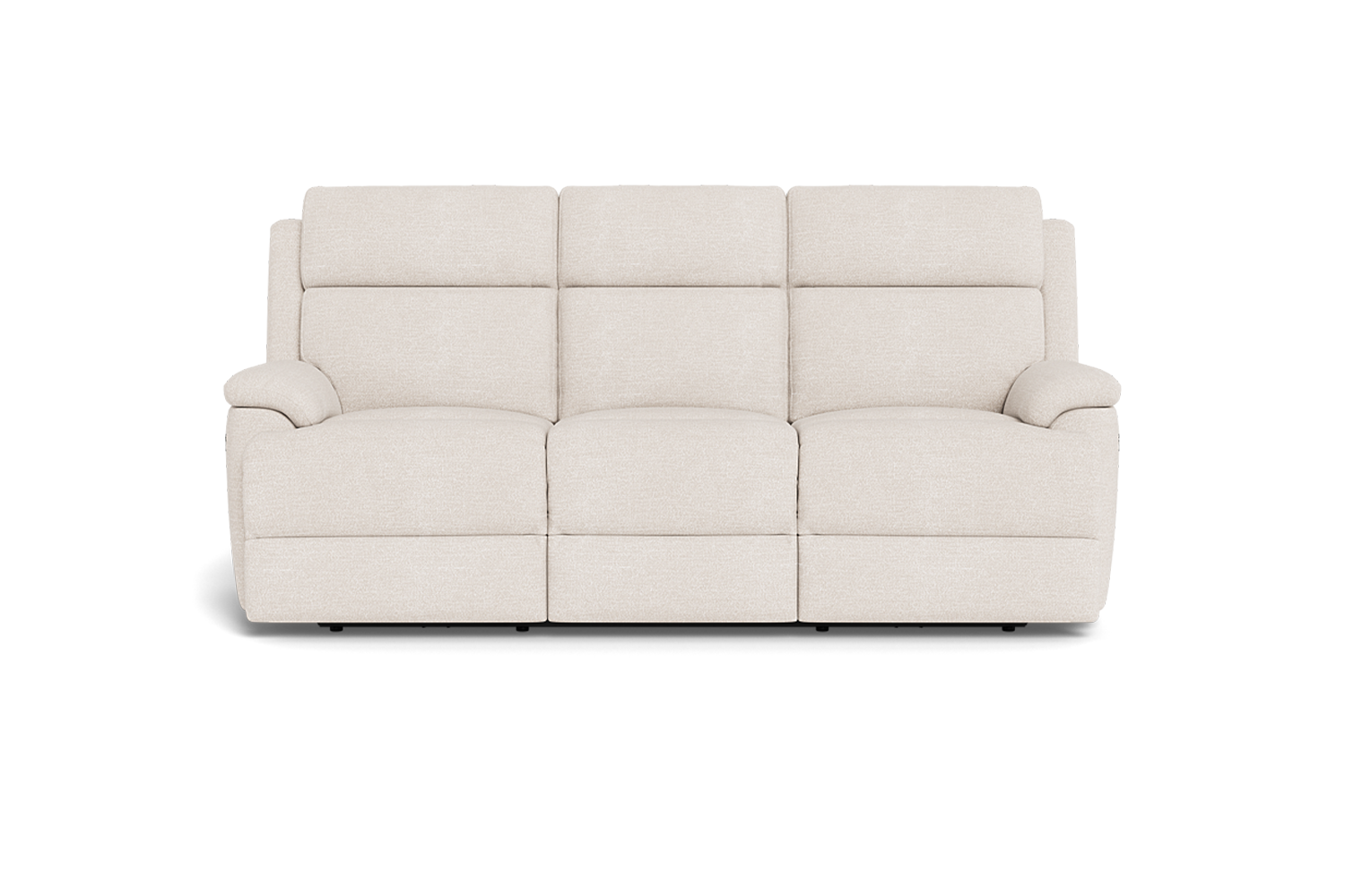 Allure 3 Seater Dual Electric Recliner With Powered Lumbar Action - Fabric