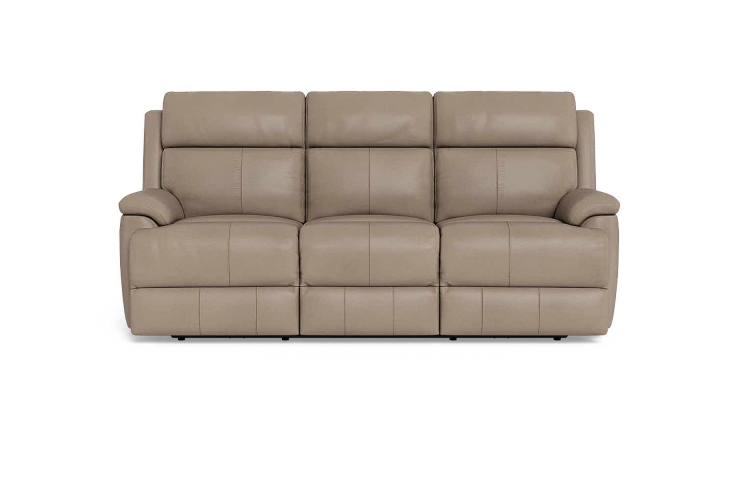 Allure 3 Seater Dual Electric Recliner With Powered Lumbar Action - Leather