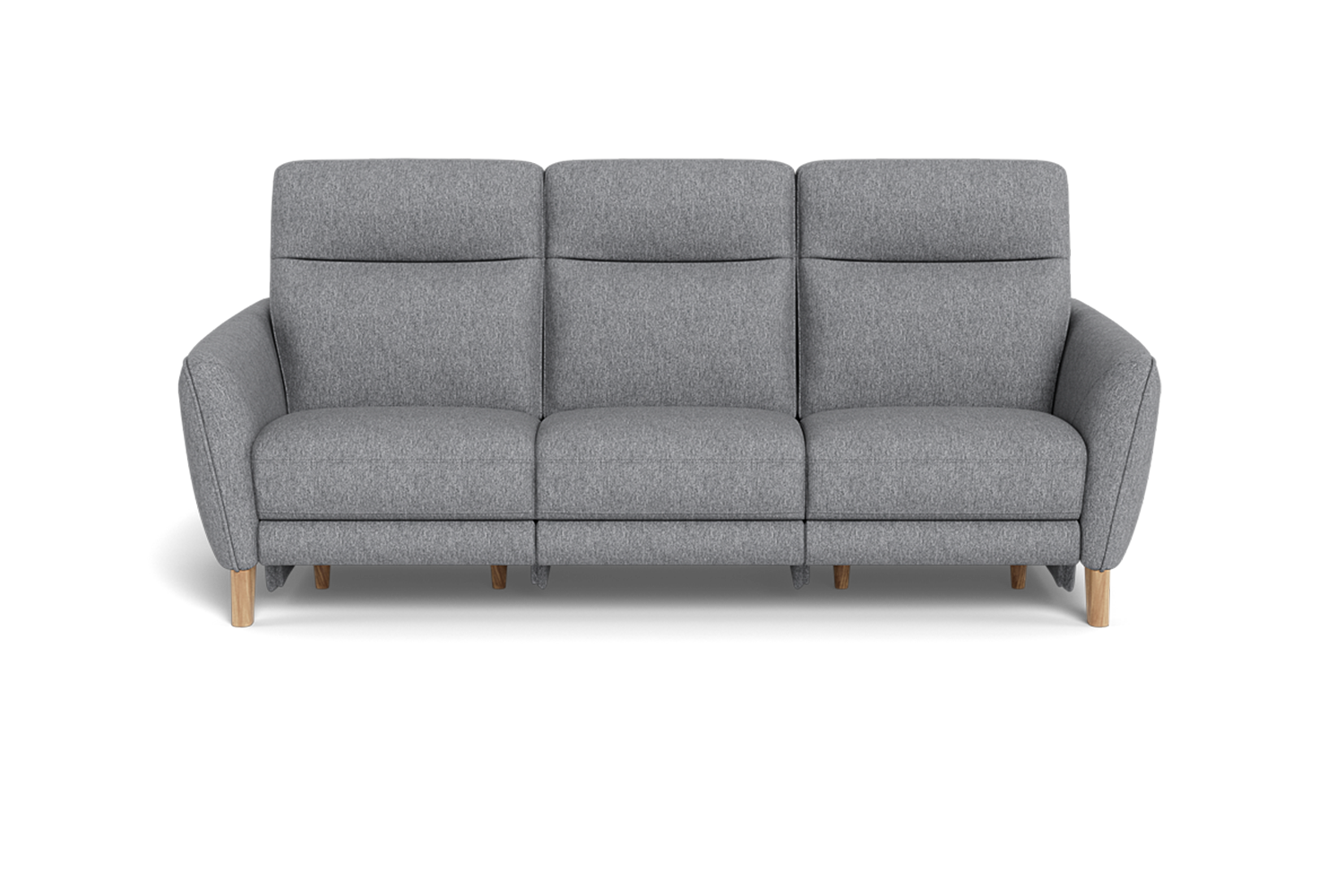 Amalfi 3 Seater Dual Electric Recliners - Fabric