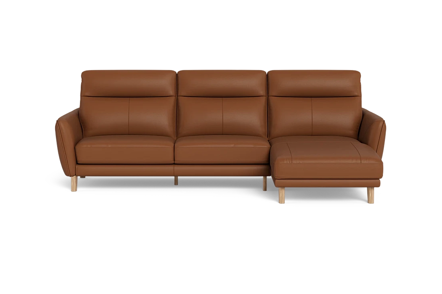 Amalfi 2.5 Seater Plus Right Chaise - Leather