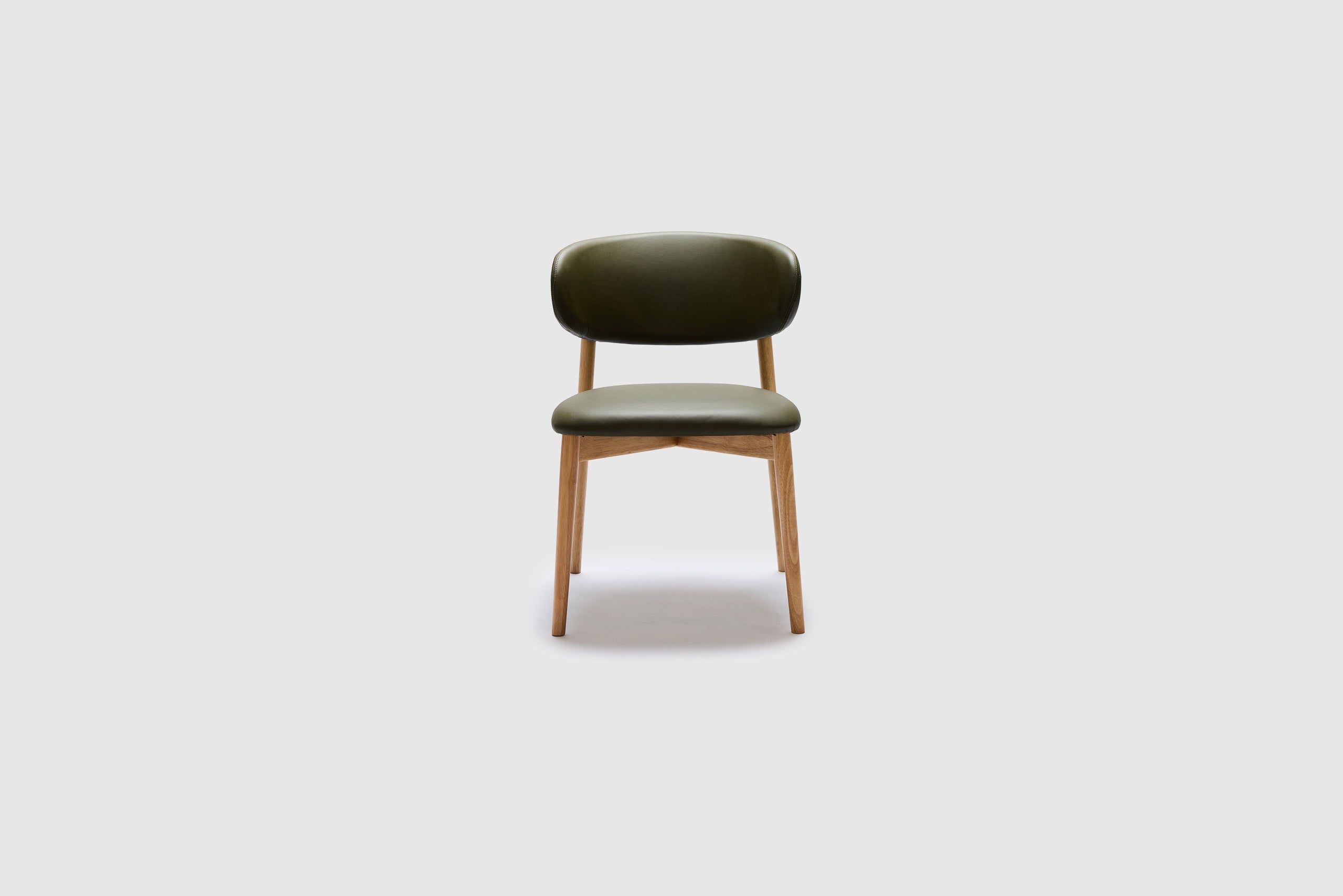 Celeste Dining Chair - Green Leather